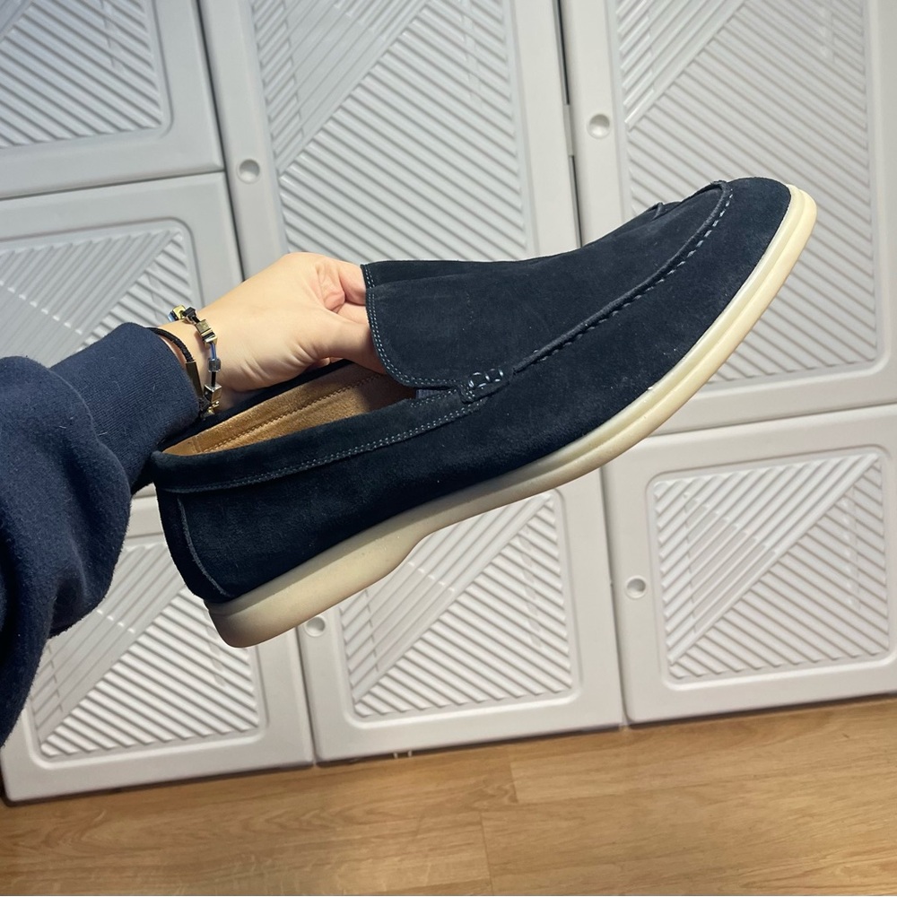 Vintage Foundry CO. Men’s 13 loafers 
Navy blue